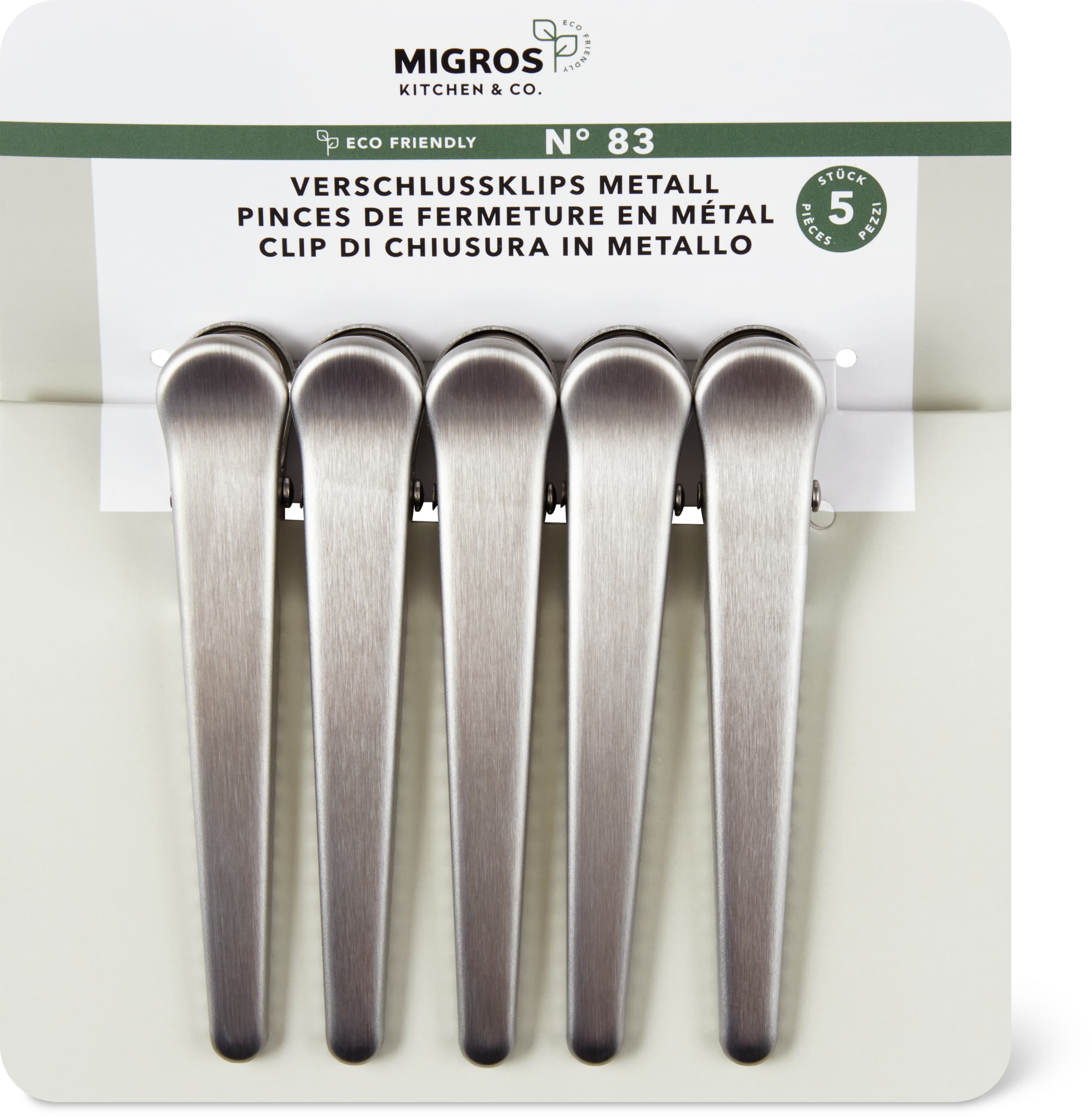 Clip di chiusura in metallo